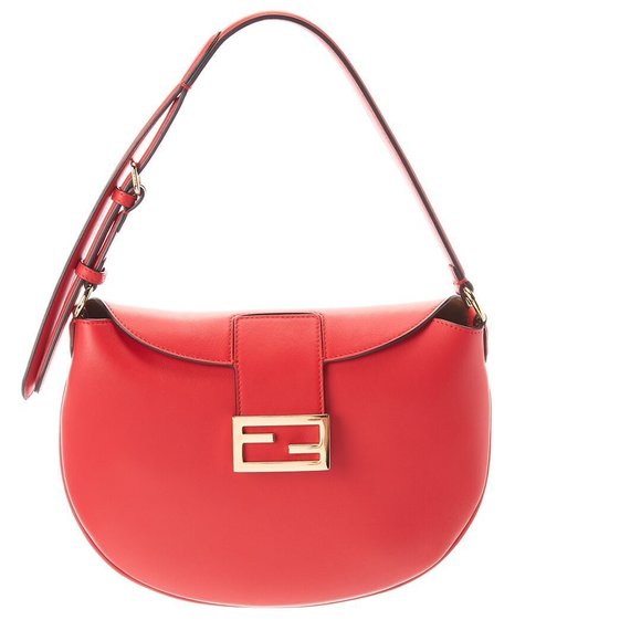 Fendi Bags Fendi Croissant Small Leather Shoulder Bag Poshmark